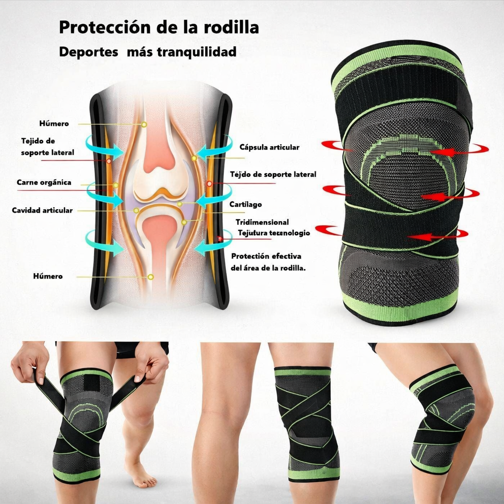RODILLERA ORTOPEDICA DEPORTIVA AJUSTABLE